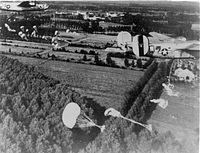 Dropping supplies to Free French